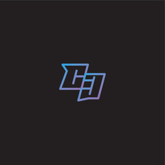 monogram logo design amazing esport style CJ dinamyc line gaming concept letter