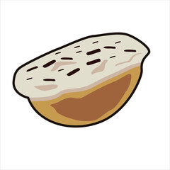 Pukis Colored Flat Illustration, Indonesian Traditional Food