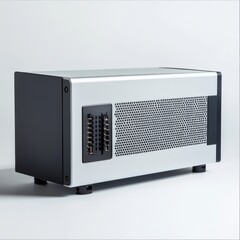 Obraz premium Modern Computer Hardware Device with Sleek Design and Ventilation