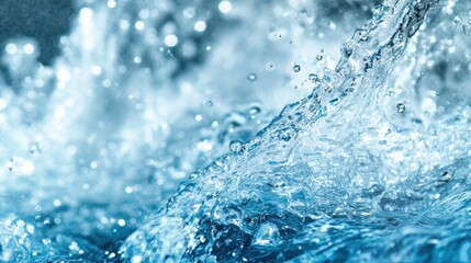 Water splash close-up