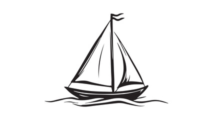 Sailboat line art