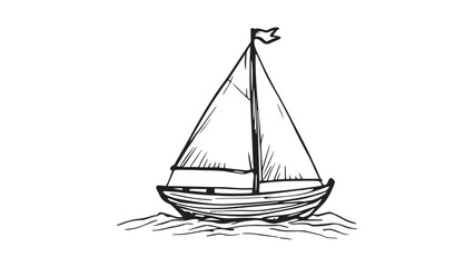 Sailboat line art