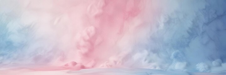 Fototapeta premium Soft pastel blue and pink watercolor backdrop, tranquil, surface, soft colors, artistic, abstract