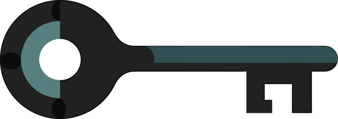 Illustration of Minimalist vector design of a key, by a world-class graphic designer. no text, minimalist, abstract, clean white background