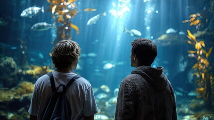 Aquarium visit with young people