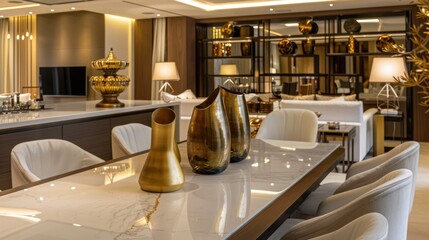 Modern luxury dining area