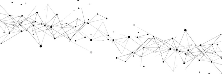 Interconnected Nodes Minimalist Vector