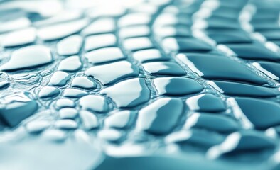 Water droplets on a textured surface