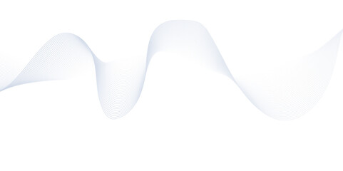 Technology flow Dynamic minimal smoke sound line. Abstract glowing white blend line smooth flow soundwave curve energy gradient vector futuristic digital outline line science design.	