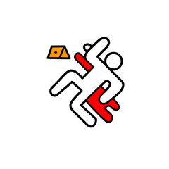 Crime scene icon