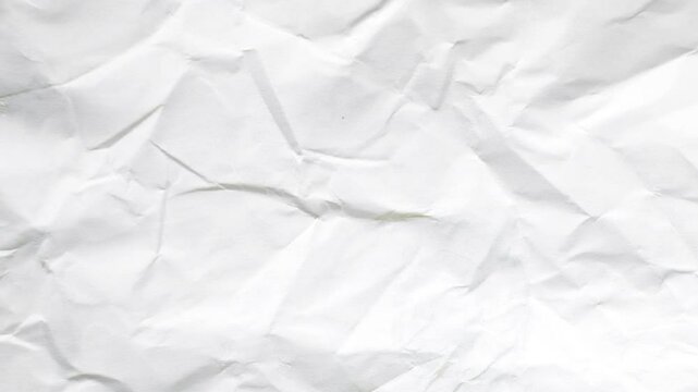 Crumped White Paper Texture Animation
