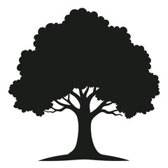 vector tree silhouette