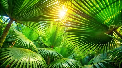 palm tree leaves