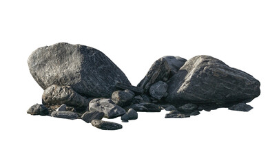 Sandstone Boulders - Alpha Channel PNG