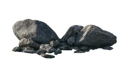 Sandstone Boulders - Alpha Channel PNG