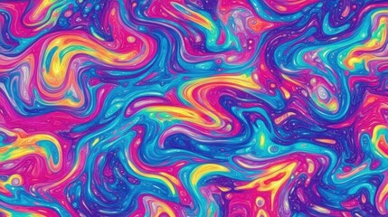 Obraz premium Vibrant, swirling abstract pattern
