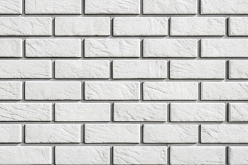 Fototapeta premium White Brick Texture Clean Grid Soft Grout.
