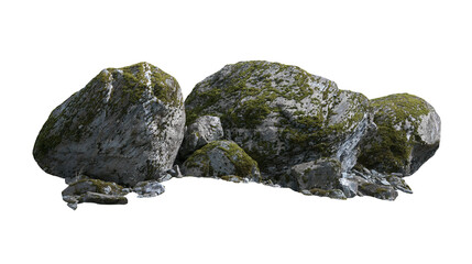 olcanic Lava Rock on Transparent PNG, Black Porous Stone for Dark Textures and Sci-Fi Designs