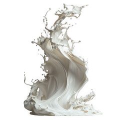 dynamic creamy white substance in air  