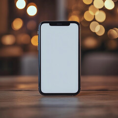 A smartphone layout with fireworks and glitter on the background.