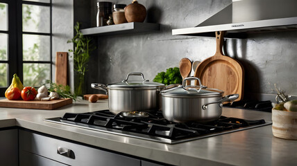 Industrial Chef’s Minimalist Modern Kitchen