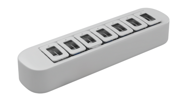USB Hub: 7-Port High-Speed Data Charger on transparent background
