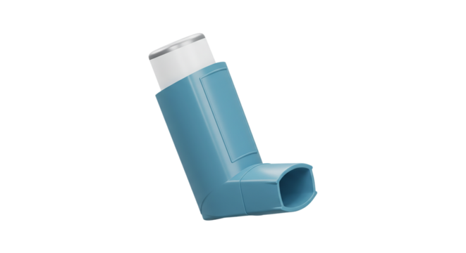 Asthma Inhaler: Types, Uses, and Side Effects on transparent background