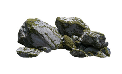  Boulder on Transparent Background, Elegant Stone for Luxury Designs and Architecture