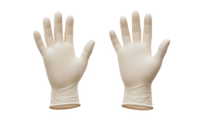 Obraz premium Powder-Free Nitrile Gloves: Disposable, Exam, Medical, Healthcare, Protective on transparent background