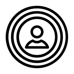 SEO and Web Optimization. Target Audience vector icon illustration 