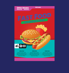 fast food poster