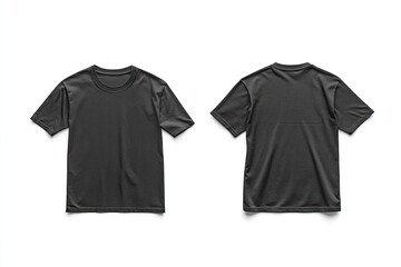 Blank black t-shirt mockups