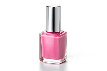 Nail polish bottle isolated on white background – cosmetic product photo