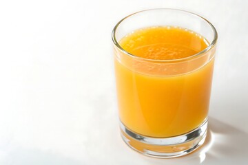 Fototapeta premium Fresh squeezed orange juice in glass – vitamin C beverage