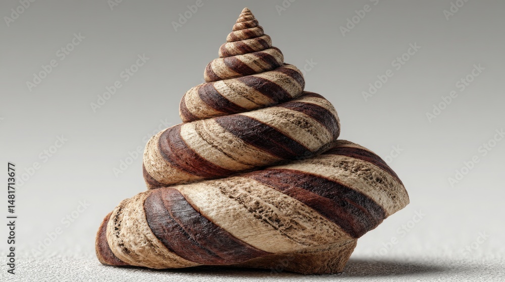 Aufkleber a snail representing a fibonacci stacked position tier icon concept pattern alignment in a unique an