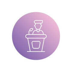 Speaker icon vector stock illustration