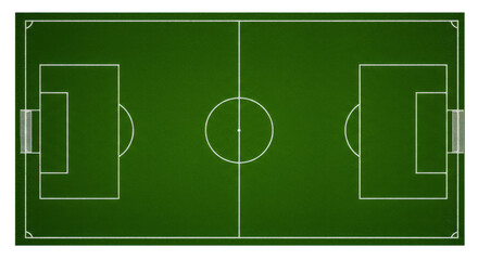 Pristine green soccer field ready for play