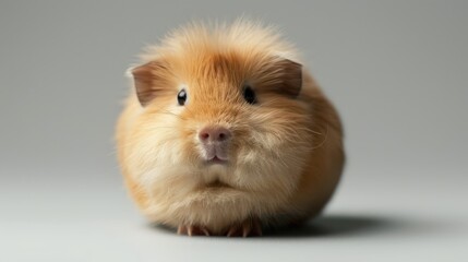 Adorable fluffy guinea pig