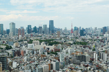 東京恵比寿周辺の展望風景