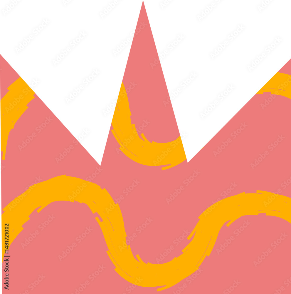 Poster doodle abstract shape element