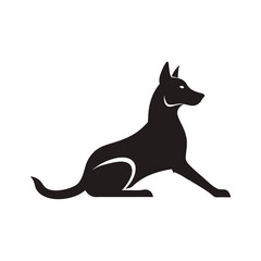 Black Silhouette of a Dog