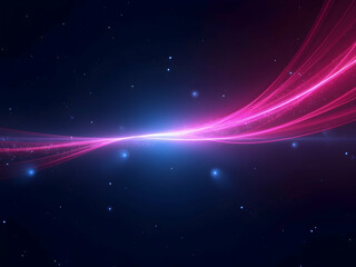 Dynamic electric pink and blue light swoosh, A futuristic display of energy, movement, and innovation ideal for technology and design visuals