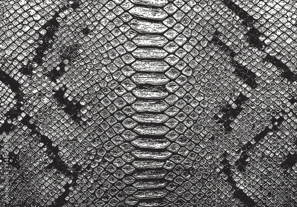 Poster abstract background monochrome snakeskin texture pattern