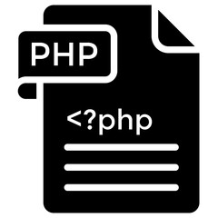 Php File Vector Icon Stock Illustration