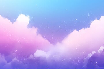 Pastel cloudscape with soft, dreamy colors