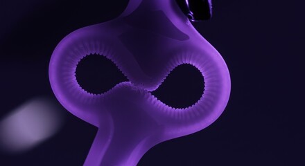 Surreal robotic form in a flexible configuration, showcasing advanced mechanics