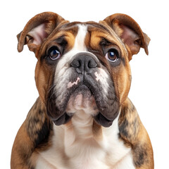 Obraz premium Bulldog Dog Isolated on Transparent Background. PNG. Generated AI