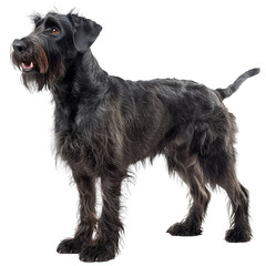 Deerhound Dog Isolated on Transparent Background. PNG. Generated AI