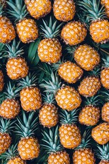 Fototapeta premium Tropical pineapple pattern (1)