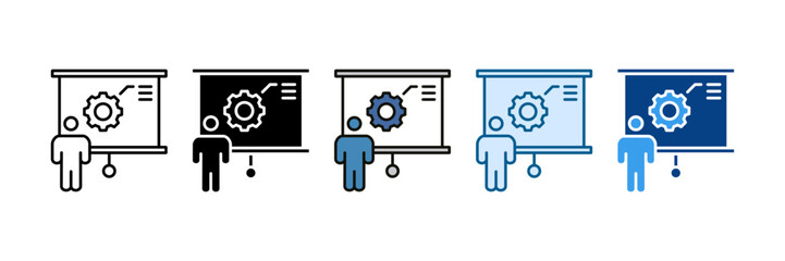 Skill Building Icon Set Multiple Style Collection